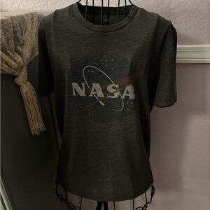 NASA Graphic T-Shirt in Dark Gray Size Small